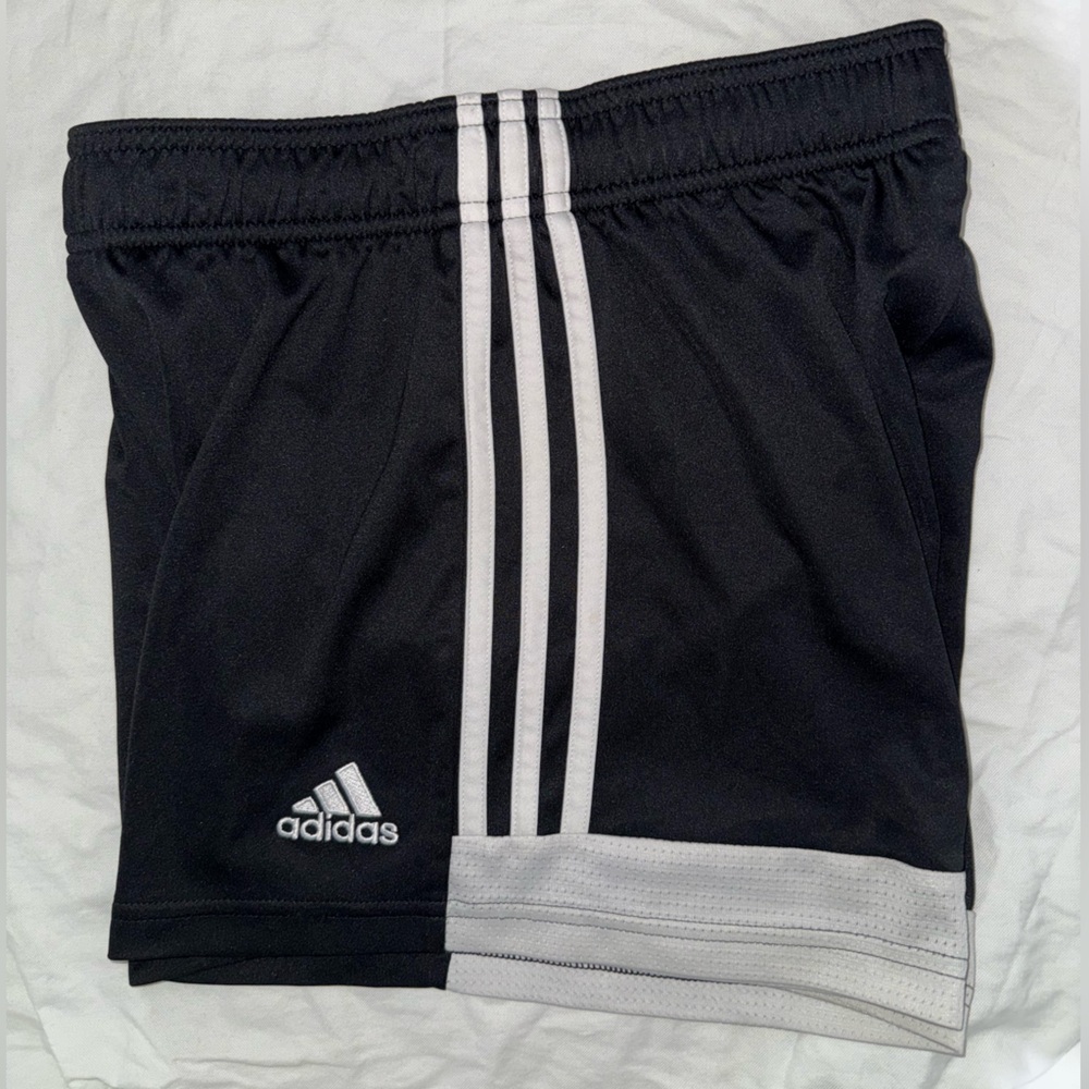 Adidas Black and White Athletic Shorts